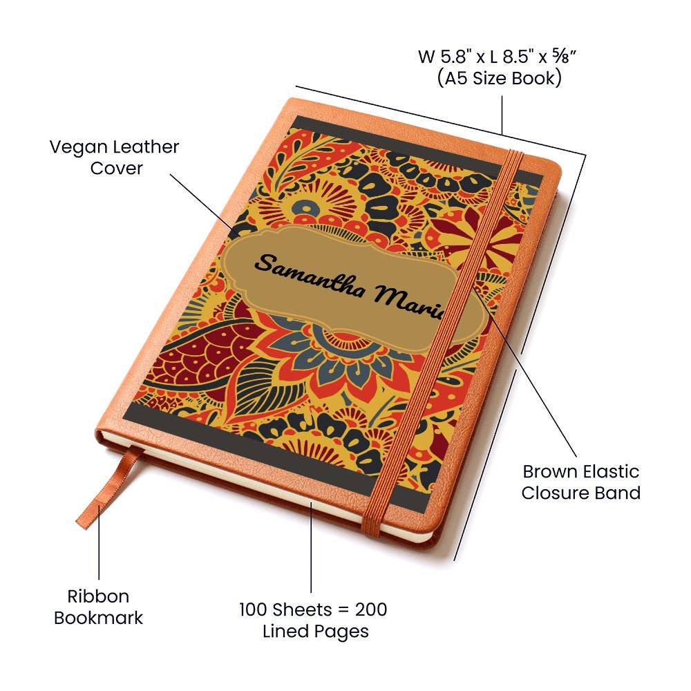 Personalized Leather Journal-Notebook