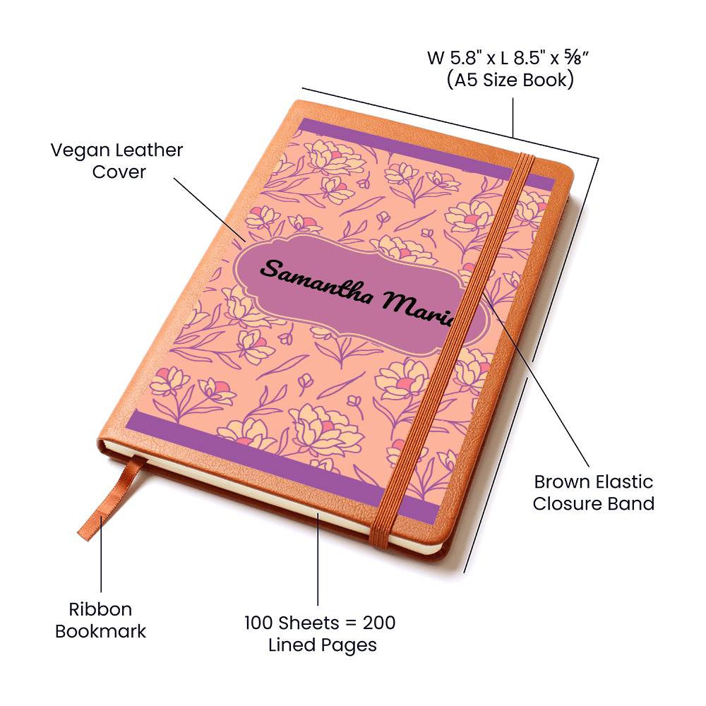 Personalized Leather Journal-Notebook