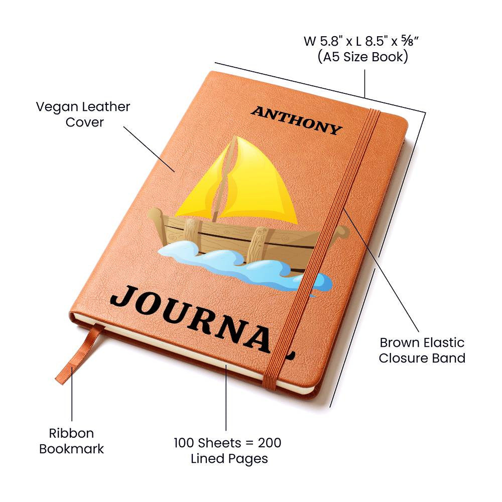 Personalized Leather Journal-Notebook