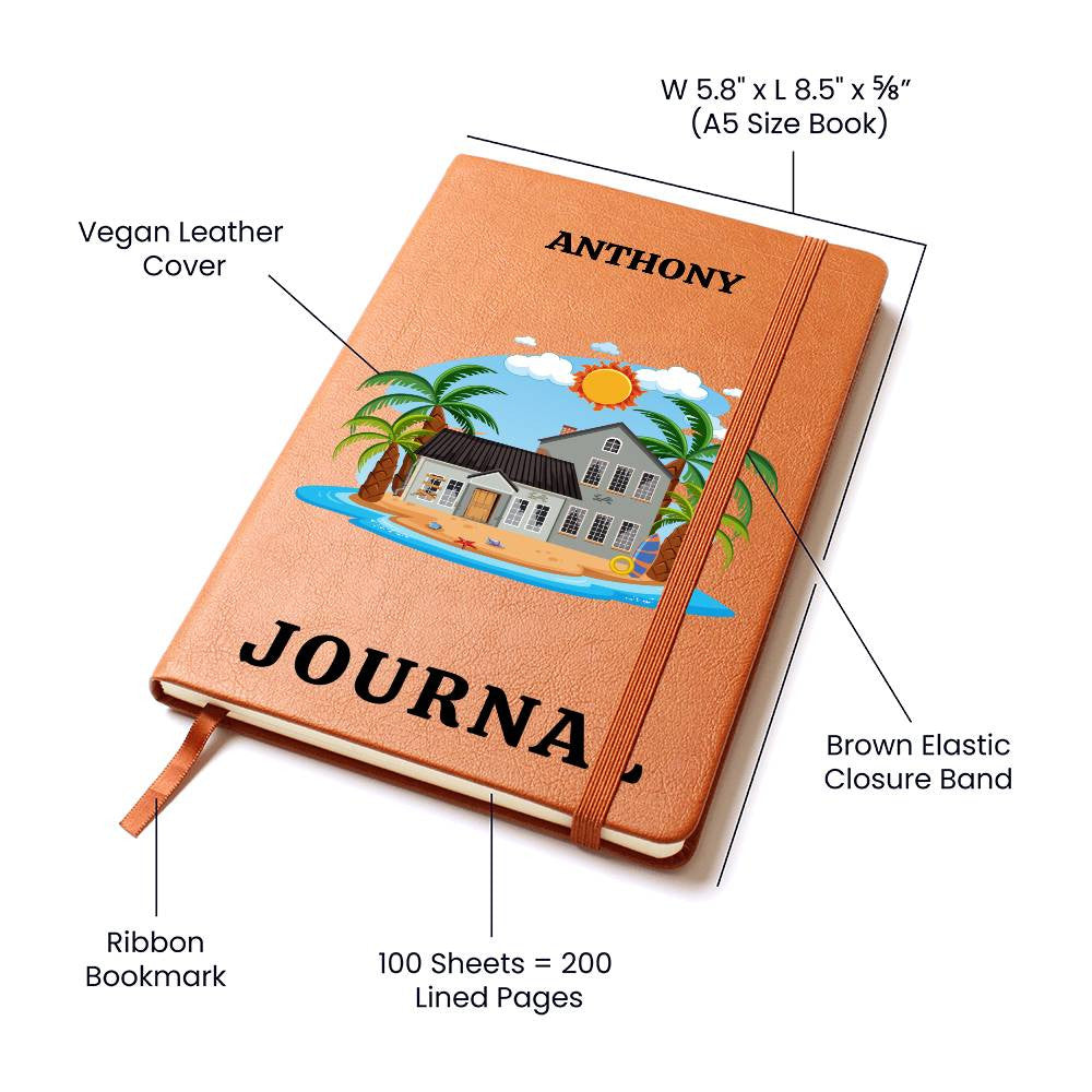 Personalized Leather Journal-Notebook