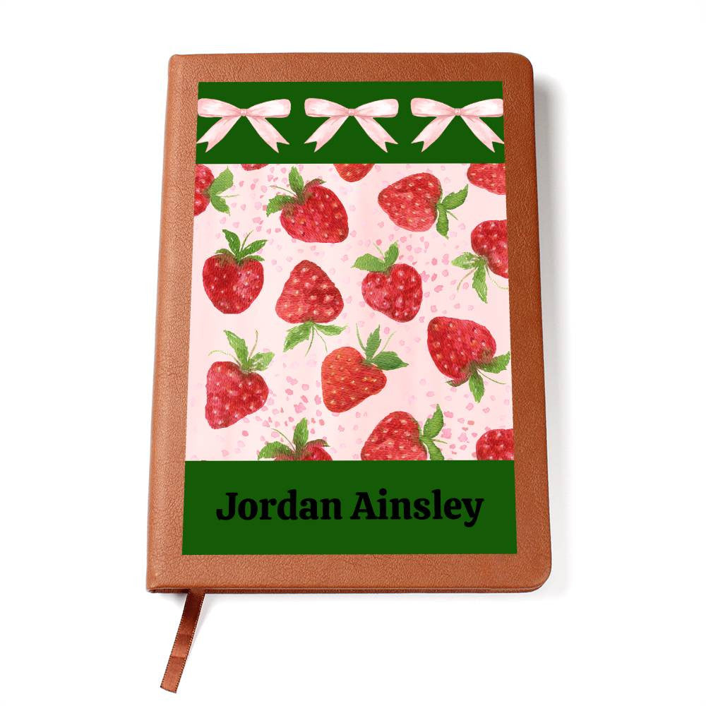 Personalized Vegan Leather Coquette Journal