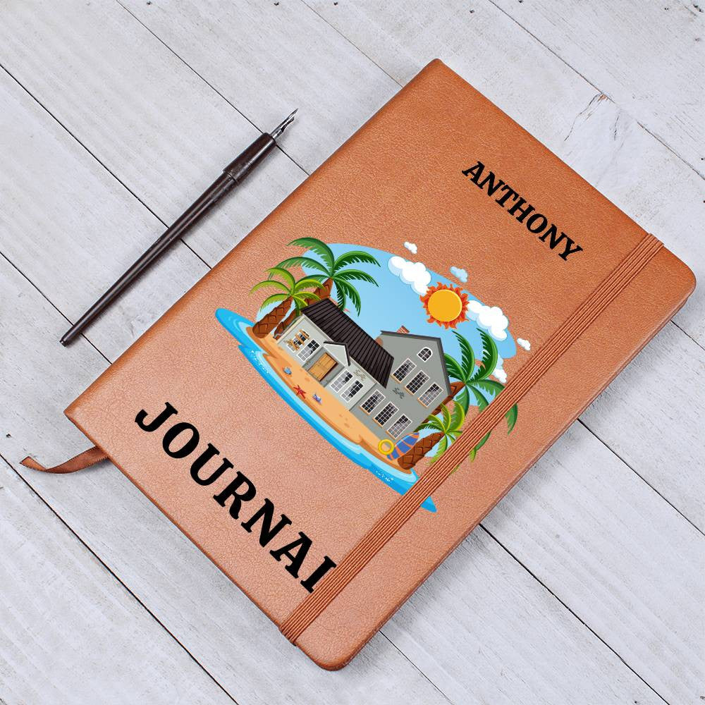 Personalized Leather Journal-Notebook