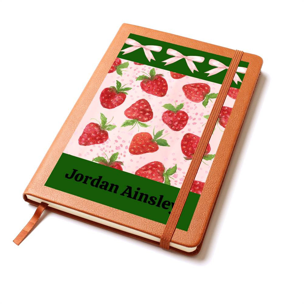 Personalized Vegan Leather Coquette Journal